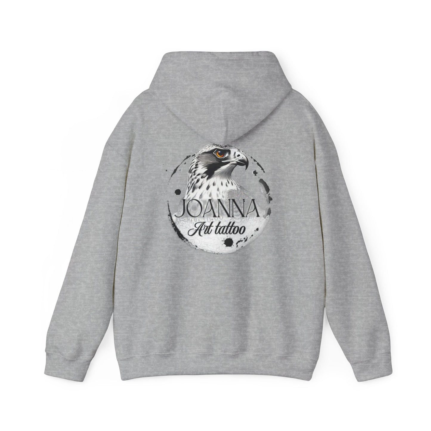 Artistic Unisex Hooded Sweatshirt with Tattoo Designs - Perfect Gift for Art Lovers