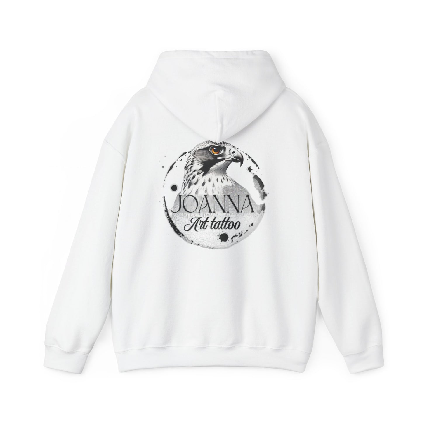 Artistic Unisex Hooded Sweatshirt with Tattoo Designs - Perfect Gift for Art Lovers