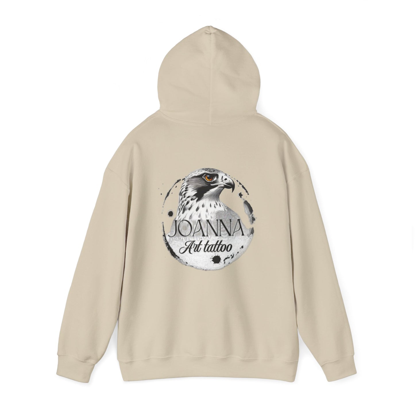 Artistic Unisex Hooded Sweatshirt with Tattoo Designs - Perfect Gift for Art Lovers