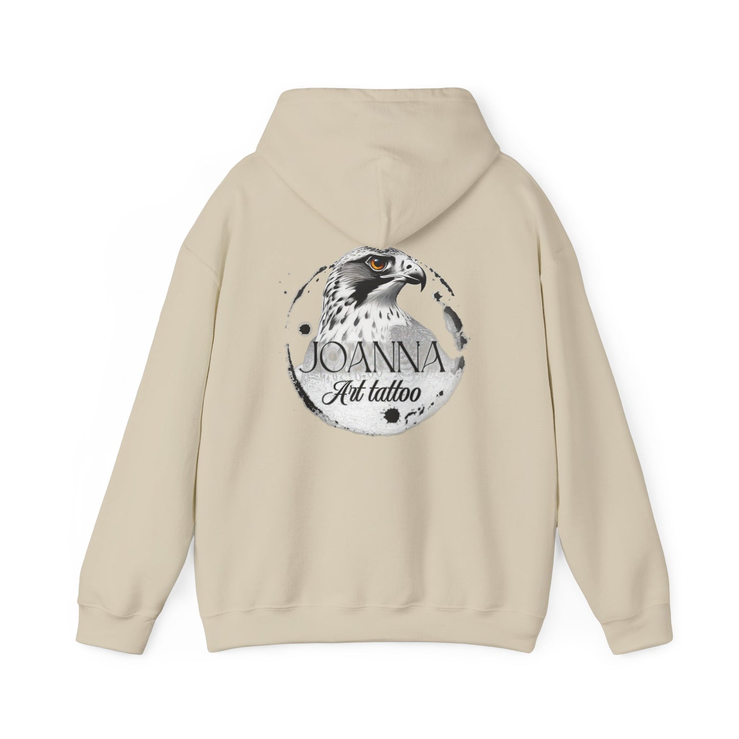 Artistic Unisex Hooded Sweatshirt with Tattoo Designs - Perfect Gift for Art Lovers