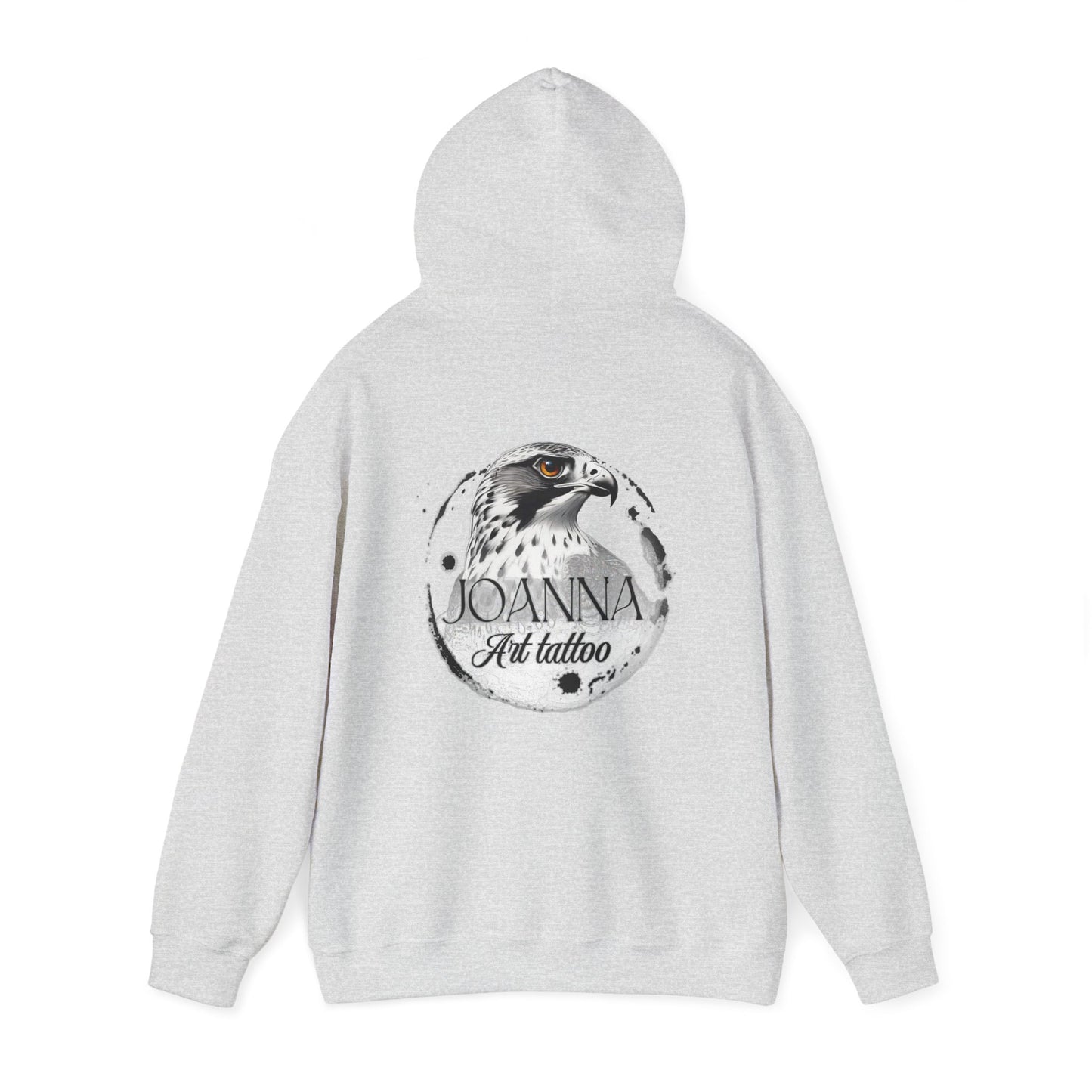 Artistic Unisex Hooded Sweatshirt with Tattoo Designs - Perfect Gift for Art Lovers