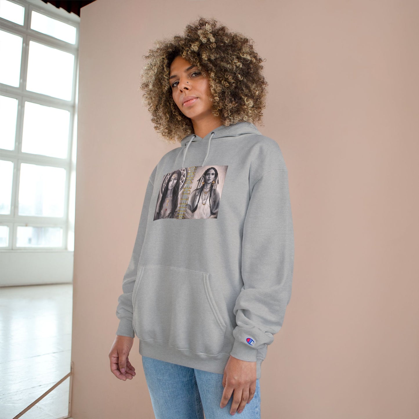 Champion hoodie in the colors of the reflection of us collection