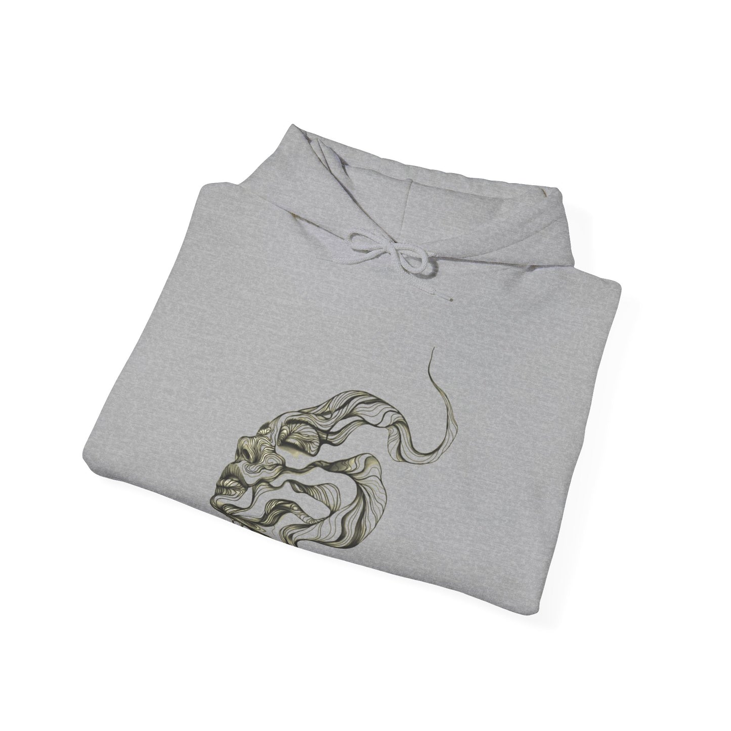 Artistic Unisex Hooded Sweatshirt with Tattoo Designs - Perfect Gift for Art Lovers