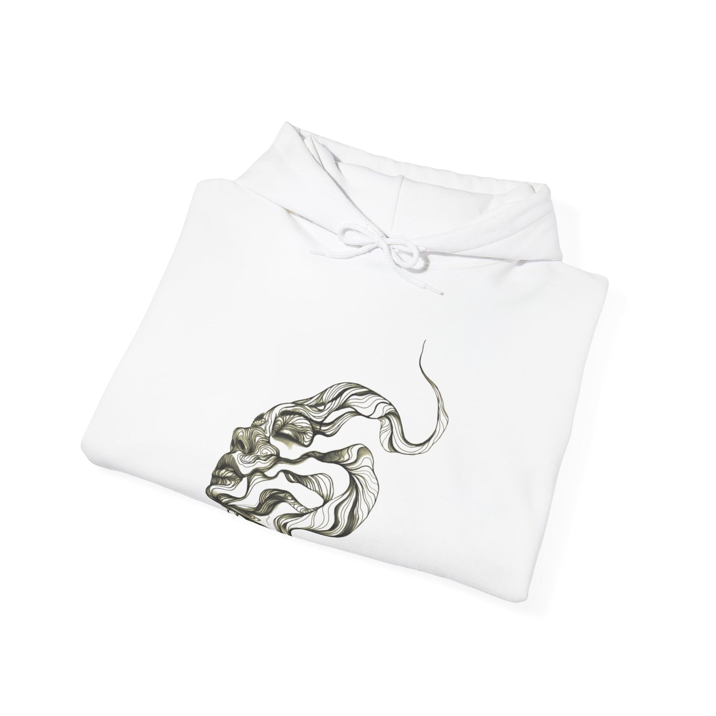Artistic Unisex Hooded Sweatshirt with Tattoo Designs - Perfect Gift for Art Lovers