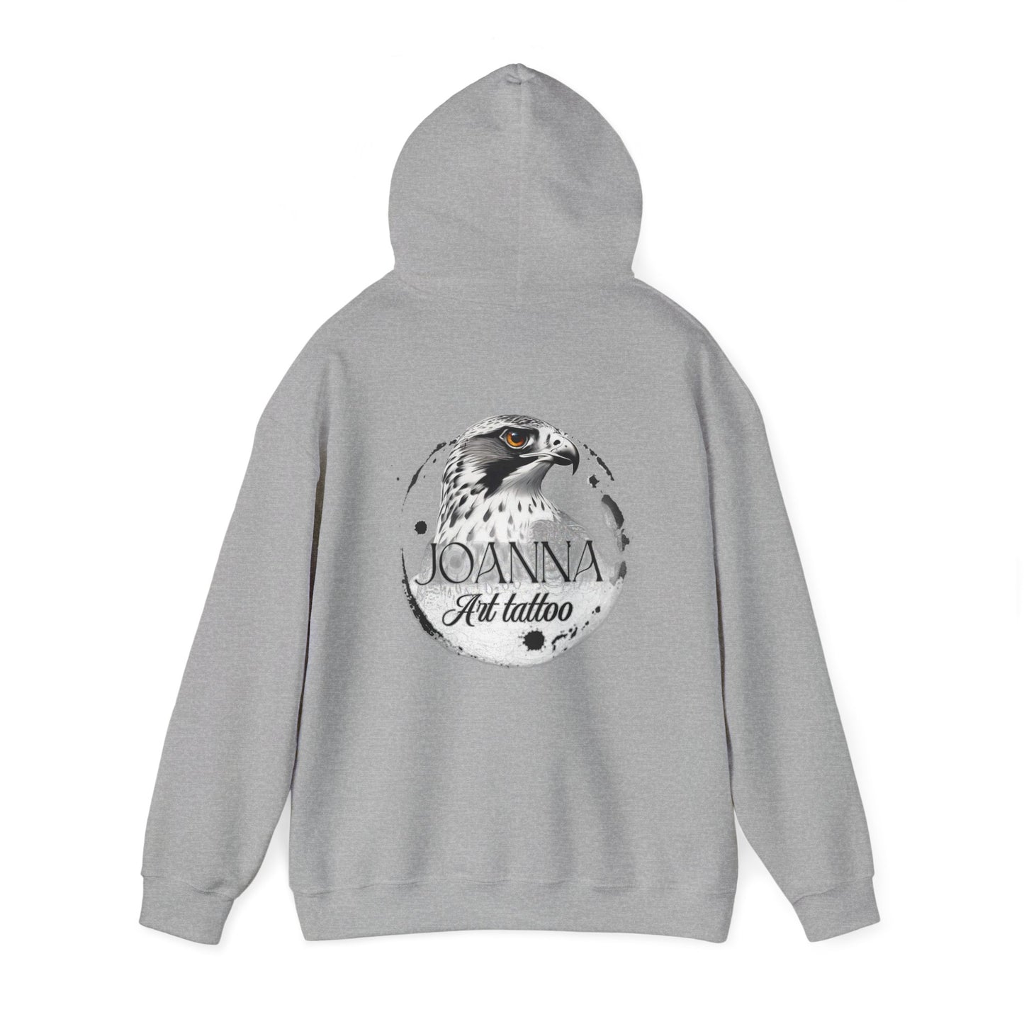 Artistic Unisex Hooded Sweatshirt with Tattoo Designs - Perfect Gift for Art Lovers