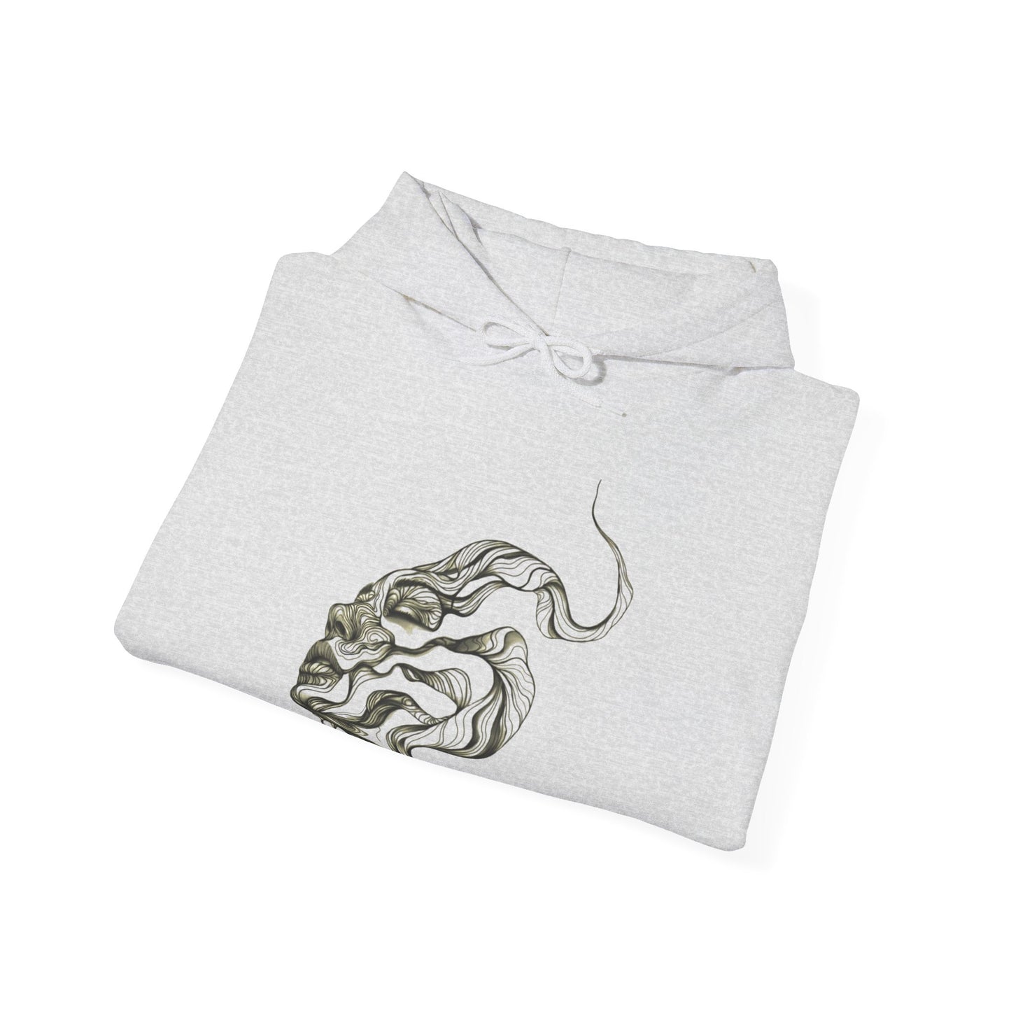 Artistic Unisex Hooded Sweatshirt with Tattoo Designs - Perfect Gift for Art Lovers