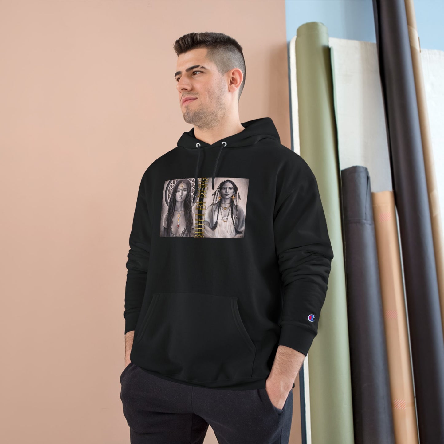 Champion hoodie in the colors of the reflection of us collection