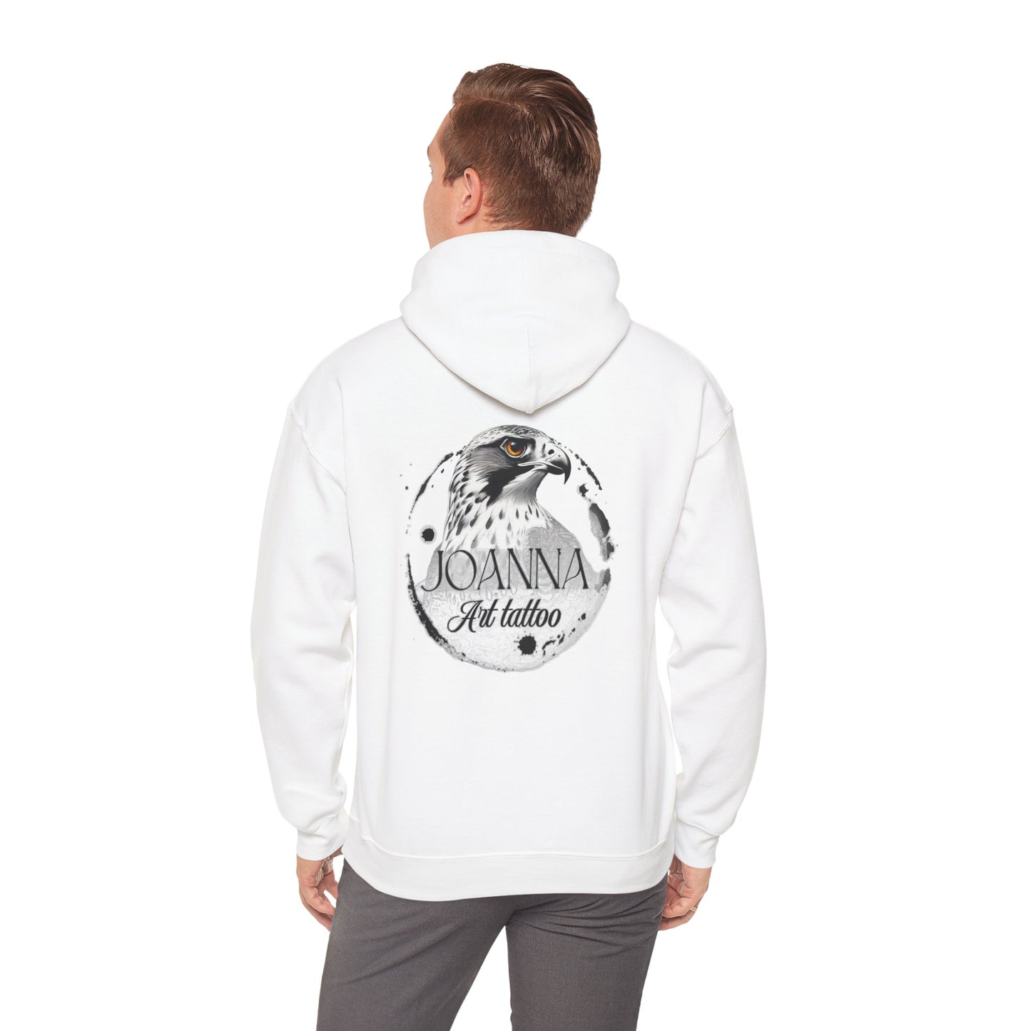 Artistic Unisex Hooded Sweatshirt with Tattoo Designs - Perfect Gift for Art Lovers