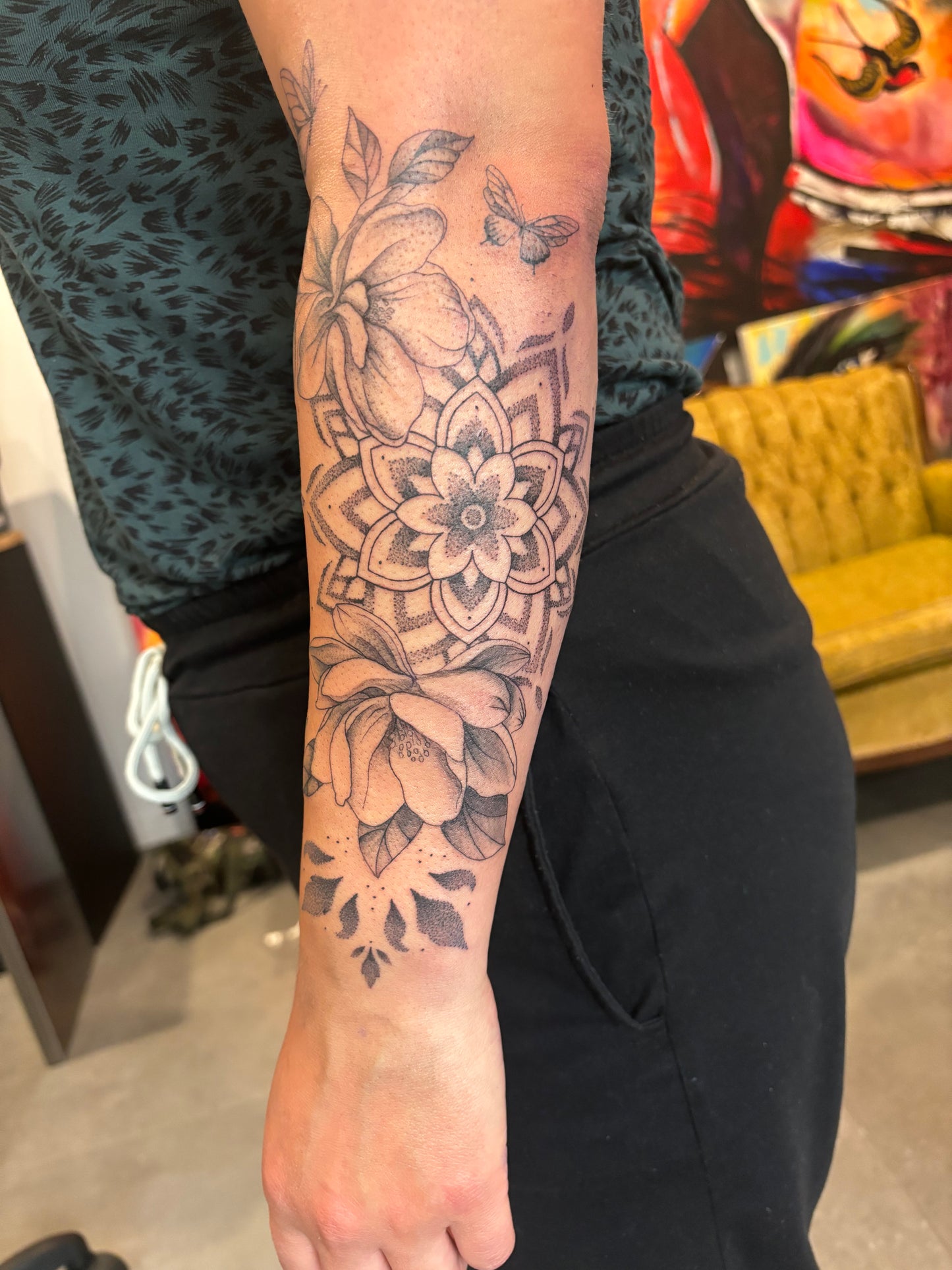 Dépôt pour réserver une séance de tatouage avec Joanna