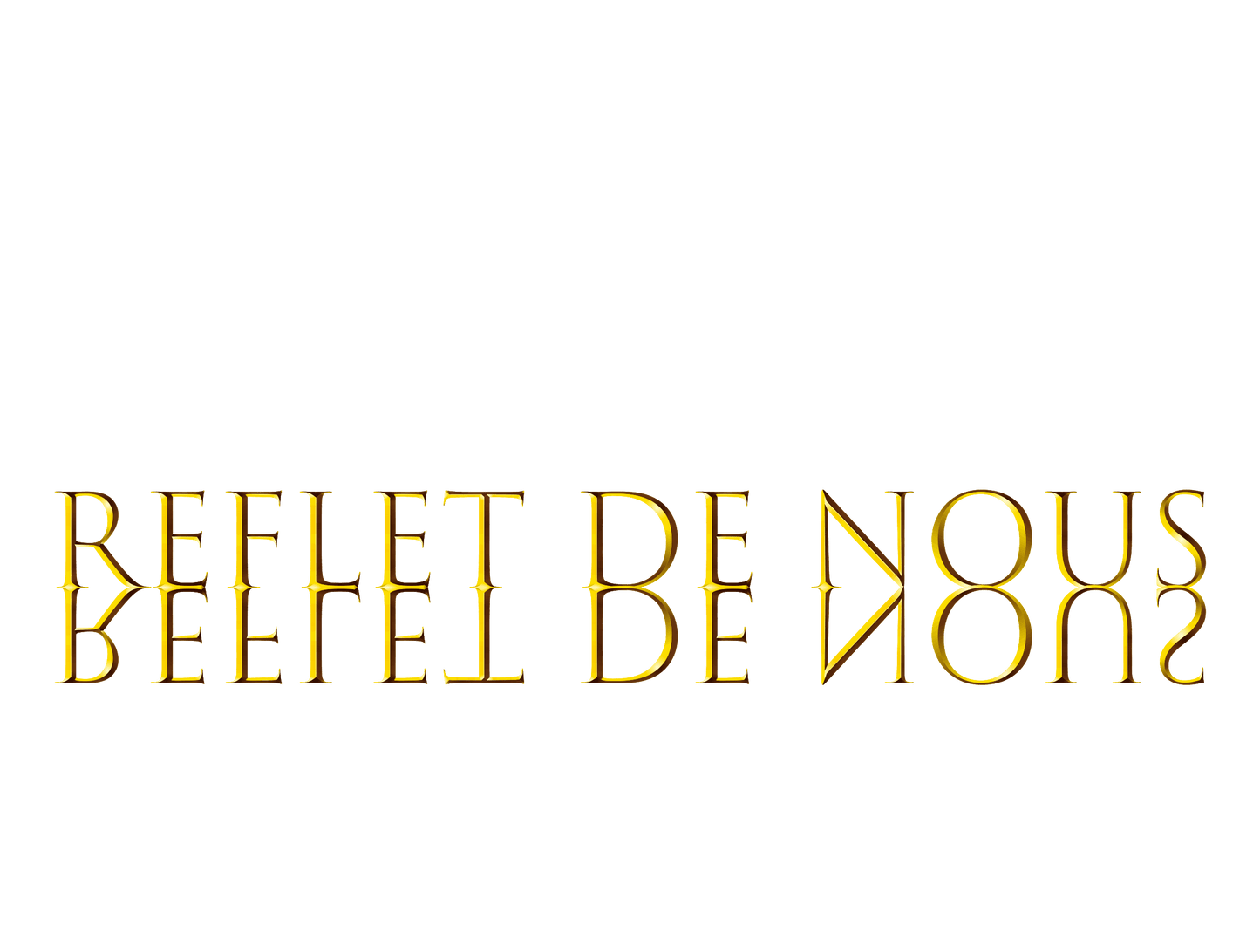 Collection complète de "Reflet de nous" en impressions sur toiles- Ajout de feuilles d'or et signée à la main par Joanna