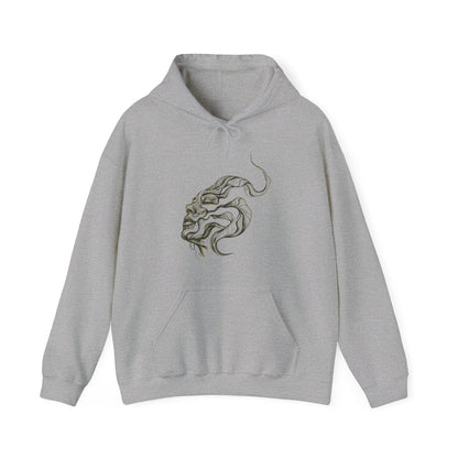 Artistic Unisex Hooded Sweatshirt with Tattoo Designs - Perfect Gift for Art Lovers