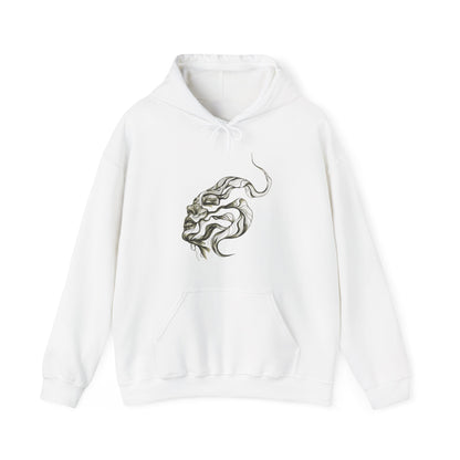 Artistic Unisex Hooded Sweatshirt with Tattoo Designs - Perfect Gift for Art Lovers