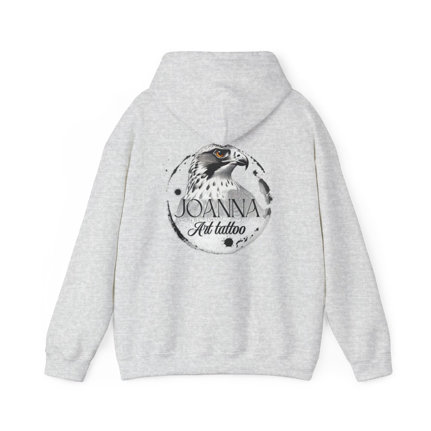Artistic Unisex Hooded Sweatshirt with Tattoo Designs - Perfect Gift for Art Lovers