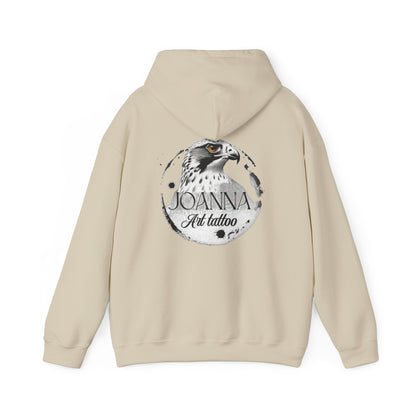 Artistic Unisex Hooded Sweatshirt with Tattoo Designs - Perfect Gift for Art Lovers