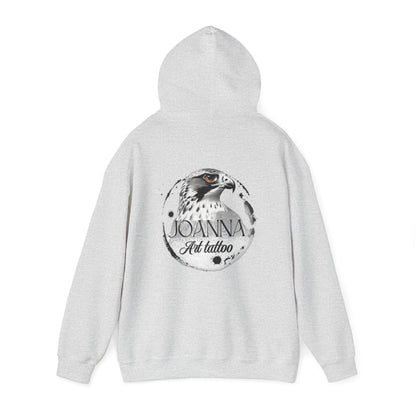 Artistic Unisex Hooded Sweatshirt with Tattoo Designs - Perfect Gift for Art Lovers