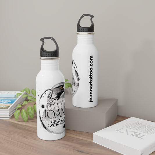 Stainless steel bottle joannartattoo.com Logo- Eco-Friendly Hydration with Unique Tattoo Design