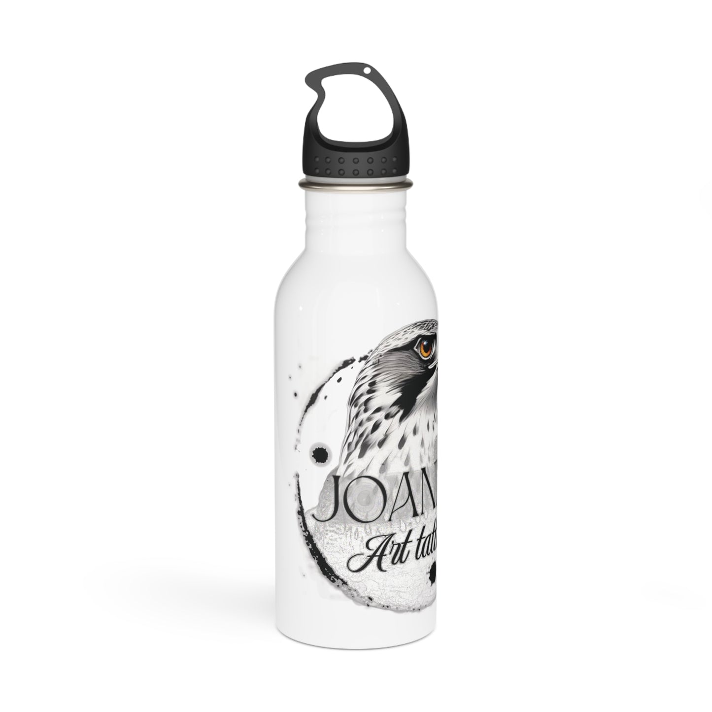 Stainless steel bottle joannartattoo.com Logo- Eco-Friendly Hydration with Unique Tattoo Design