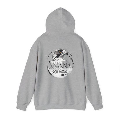 Artistic Unisex Hooded Sweatshirt with Tattoo Designs - Perfect Gift for Art Lovers