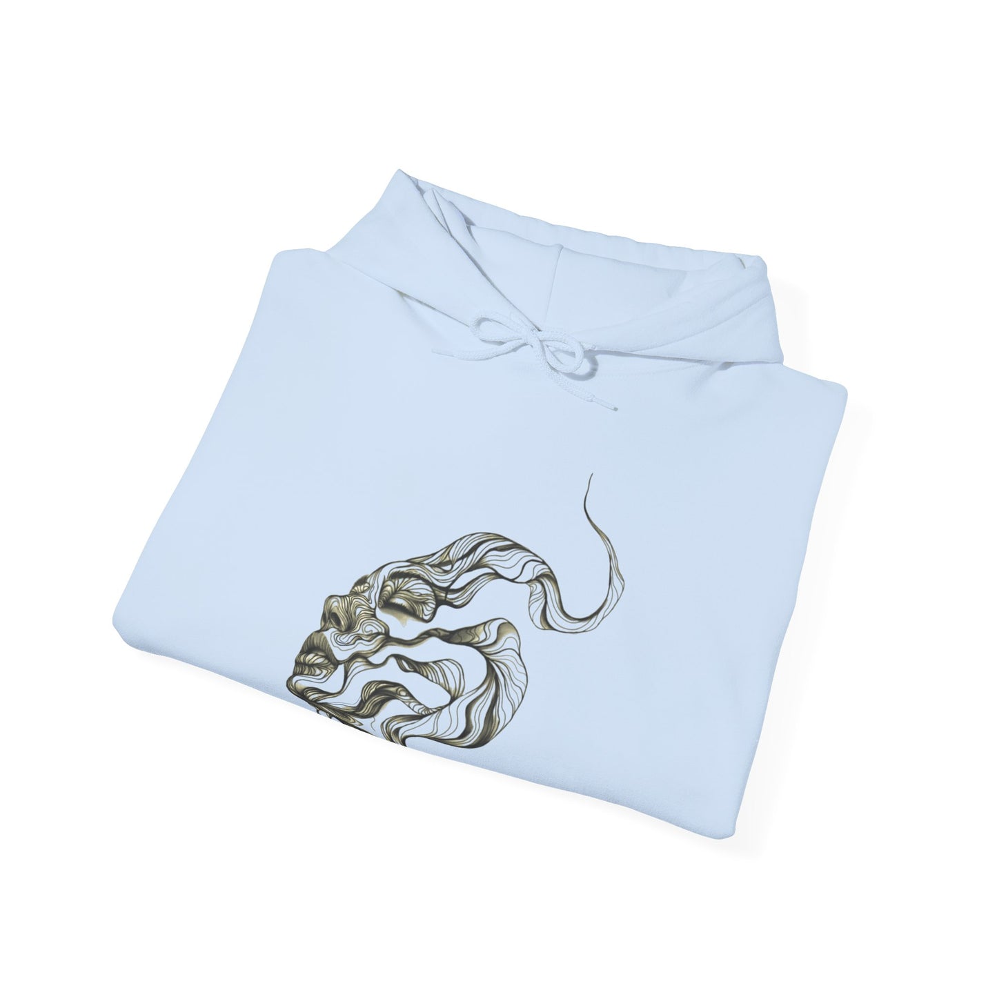 Artistic Unisex Hooded Sweatshirt with Tattoo Designs - Perfect Gift for Art Lovers