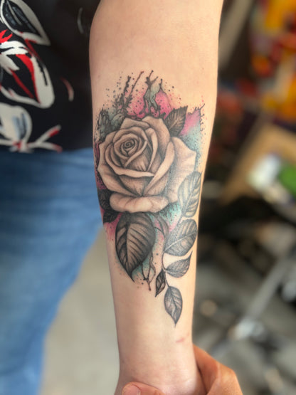 Dépôt pour réserver une séance de tatouage avec Joanna