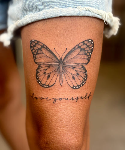 Dépôt pour réserver une séance de tatouage avec Joanna