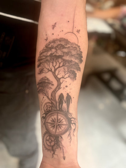 Dépôt pour réserver une séance de tatouage avec Joanna