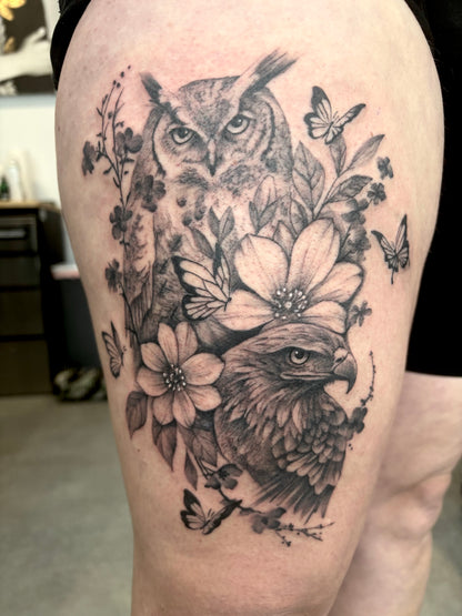 Dépôt pour réserver une séance de tatouage avec Joanna