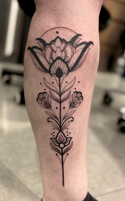 Dépôt pour réserver une séance de tatouage avec Joanna