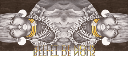 Collection complète  de "Reflet de nous" en impressions sur toiles- Ajout de feuilles d'or et signée à la main par Joanna